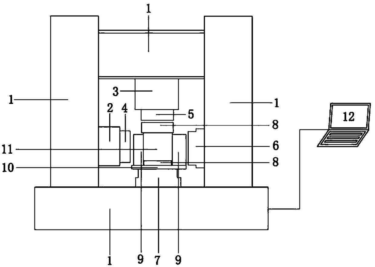 Experiment platform and experiment method for researching fragile material plasma blasting fracture process