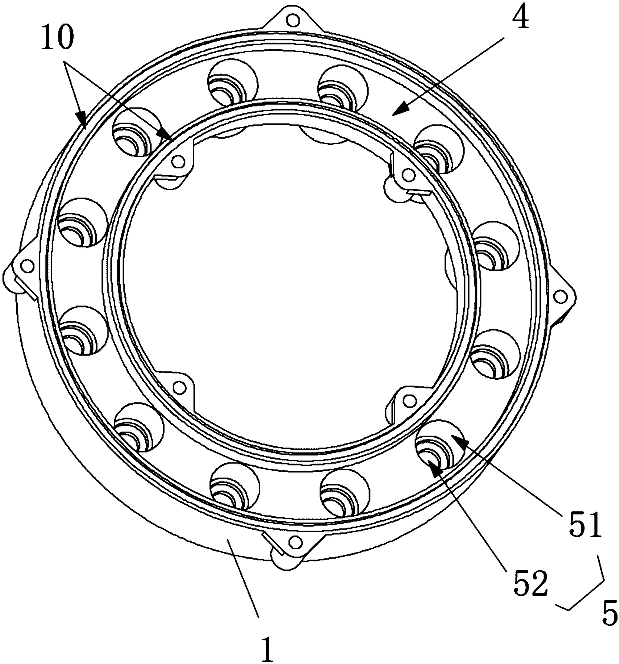 Pressure balance device and suction cup using the same