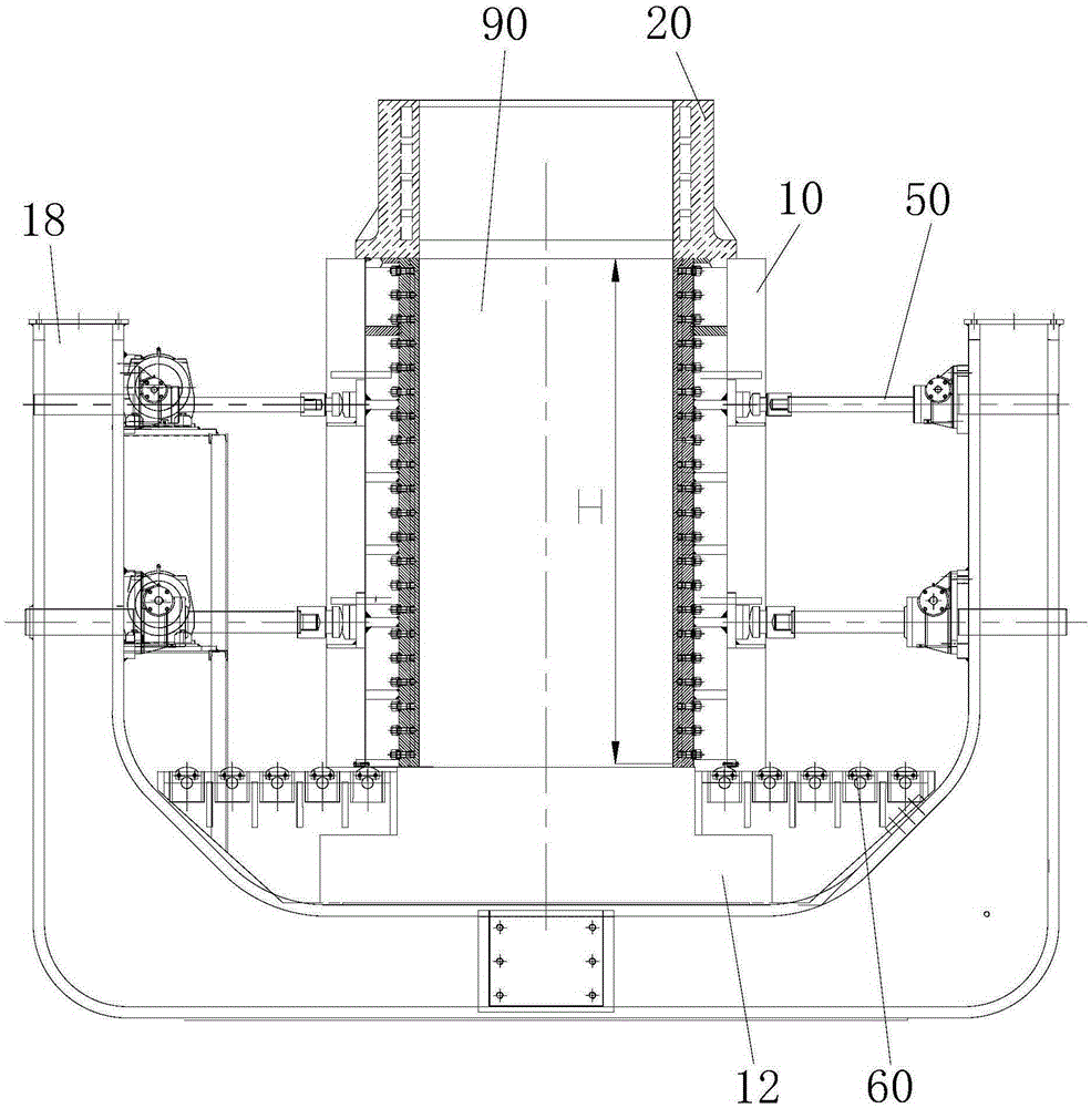 Equipment and method for casting steel ingots applied to wide thick plates