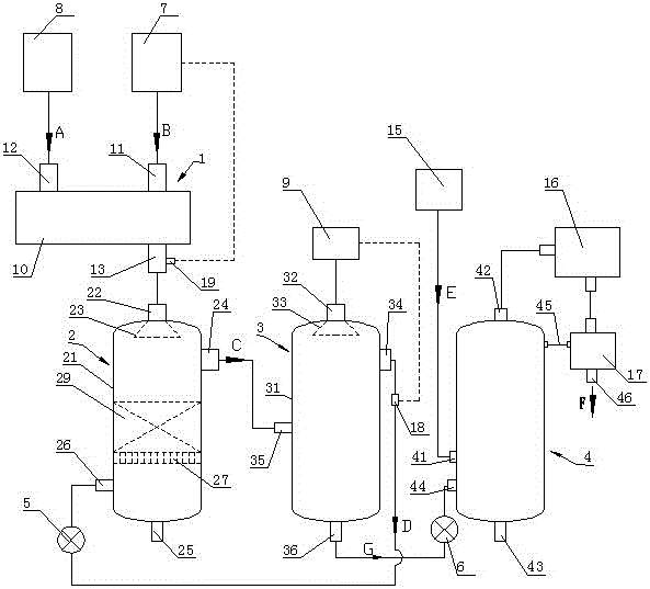 A kind of process method of double blowing and suction extracting bromine in brine