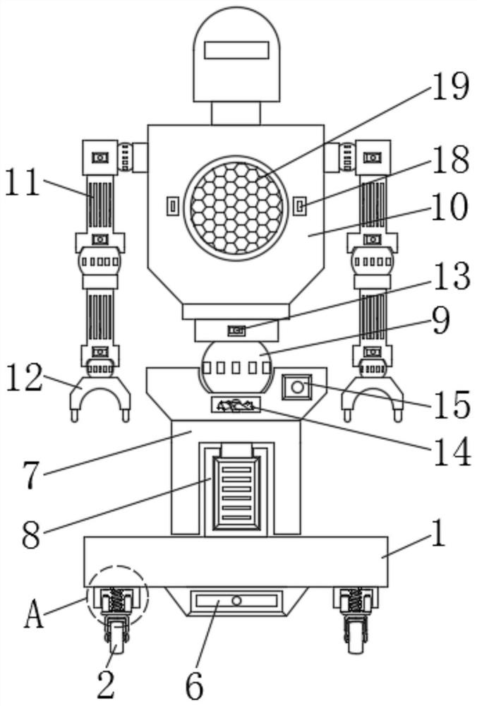 Robot device with self-balancing structure