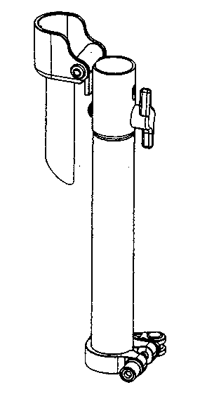 Internal wedge tongue hoisting semicircular holding type folding handle vertical pipe