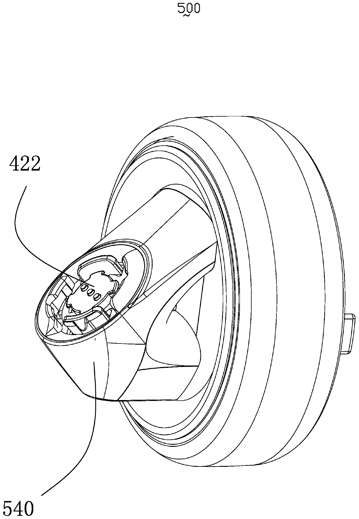 Robot wheel and robot