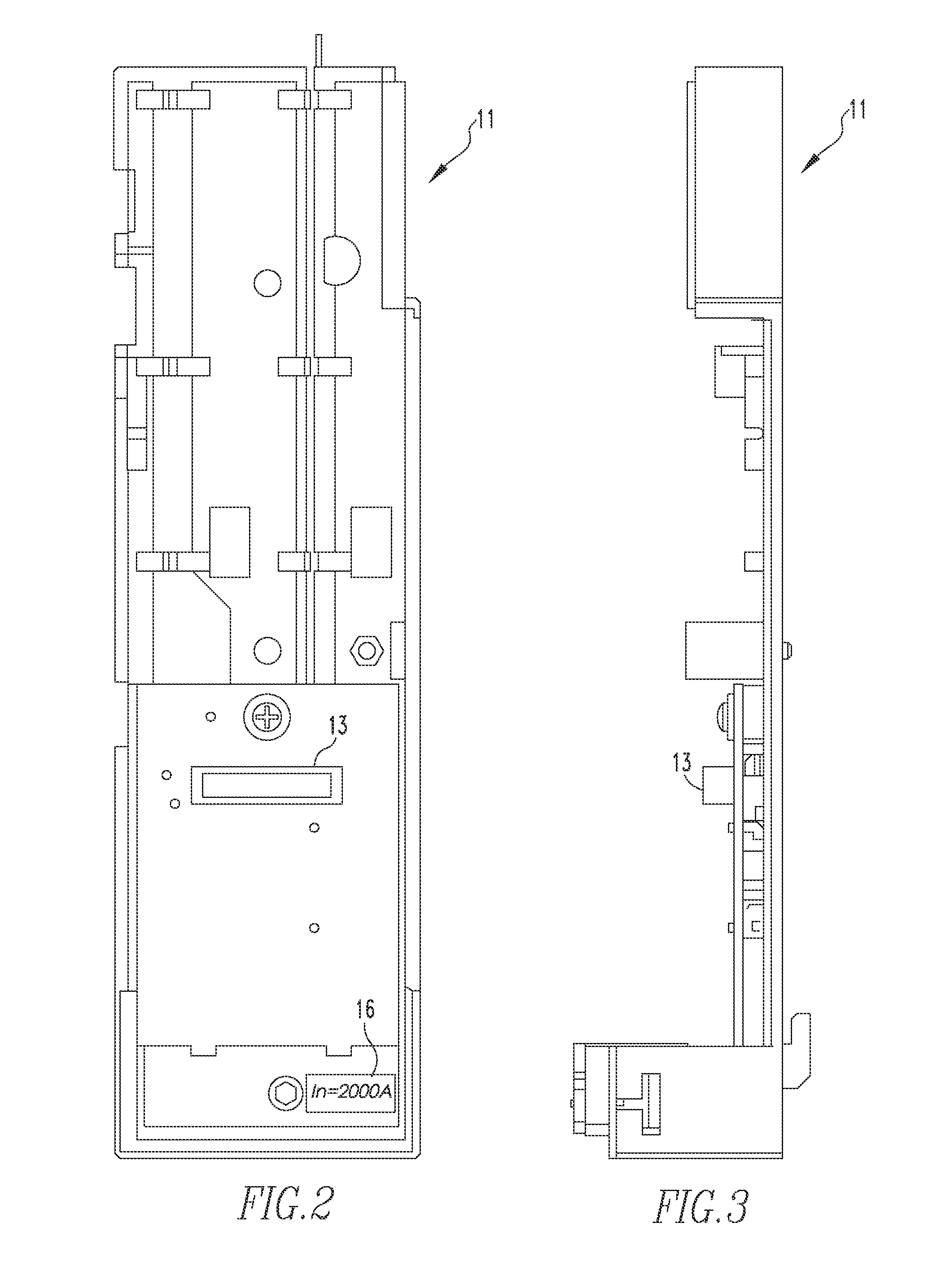 Frame module, circuit breaker including the same and associated method