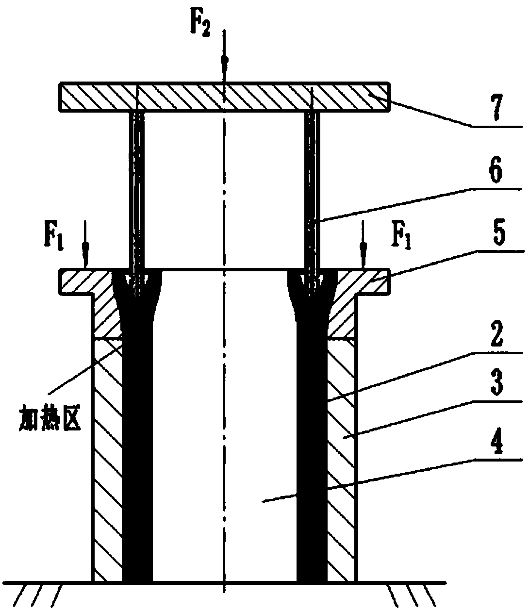 Plastic connecting device and method of non iso-wall thickness metal tubular product