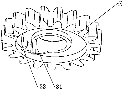 Push rod mechanism with automatic retraction function