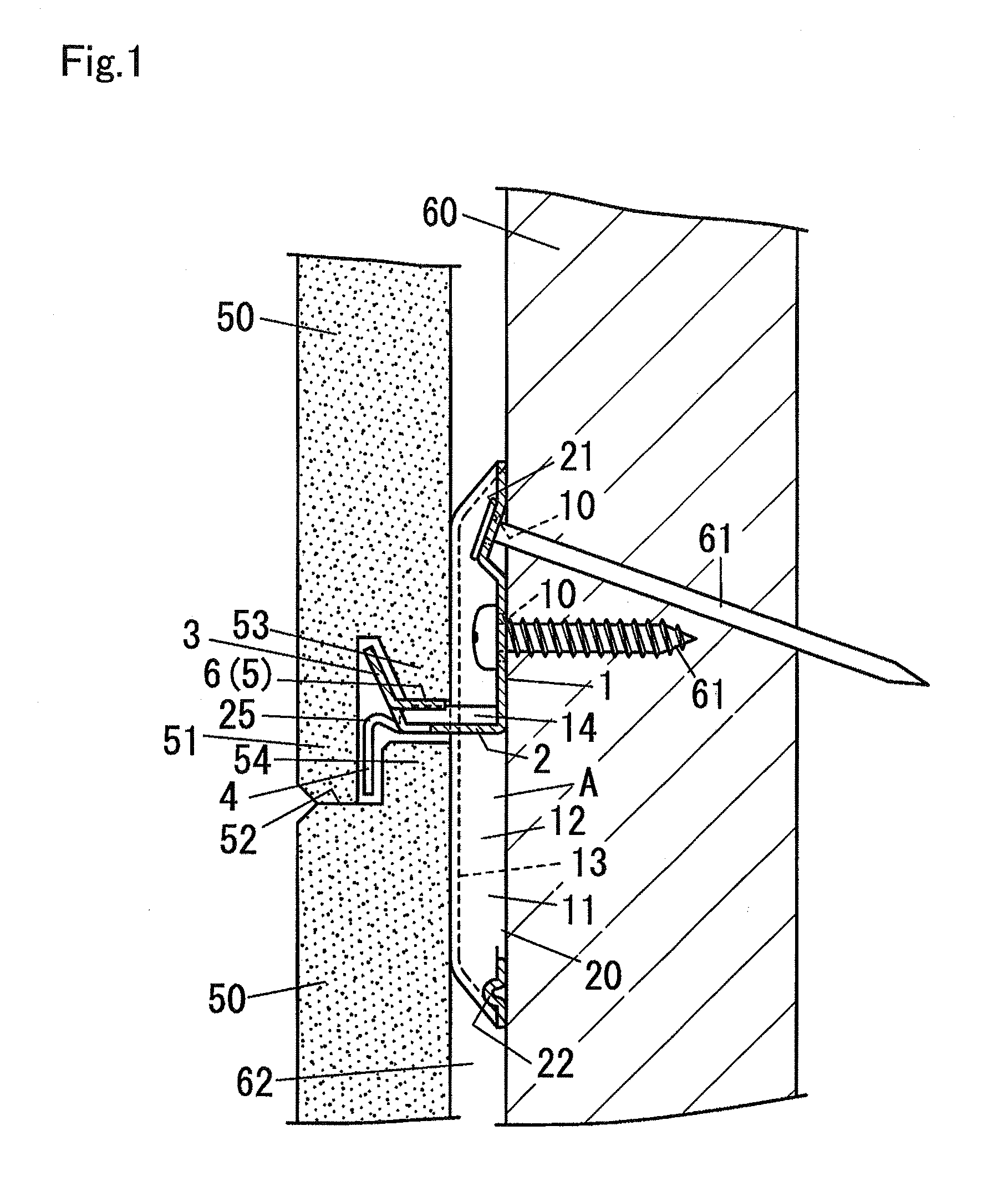 External material clamp and external material clamping structure