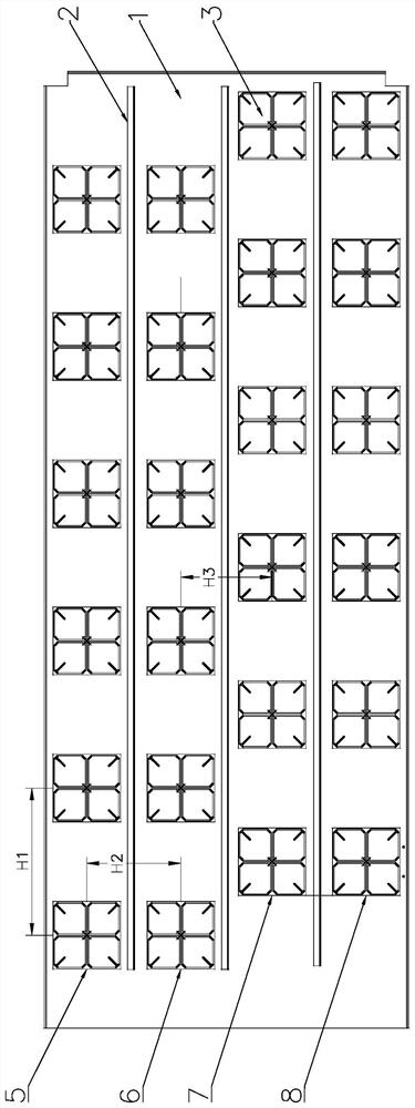 Miniaturized four-low-frequency multi-port base station antenna