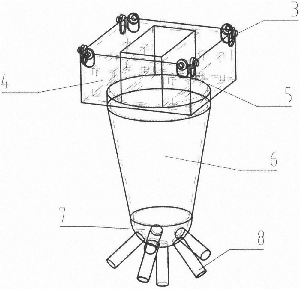 Movable full-automatic precise bait casting device based on fish shoal distribution