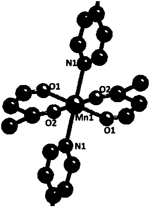 Preparation method and application of nanopd1.6au1.0 alloy @mn(ii)mof