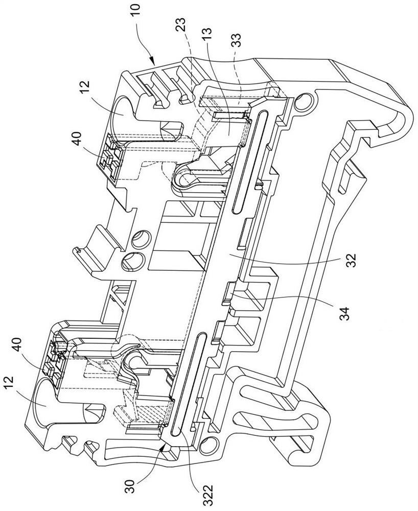 Plug wire terminal block structure