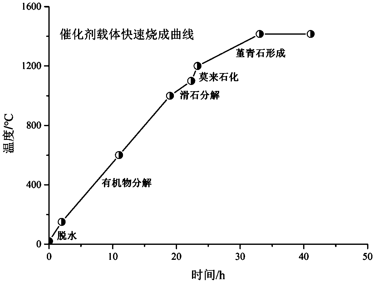 Honeycomb ceramic catalyst carrier and preparation method thereof