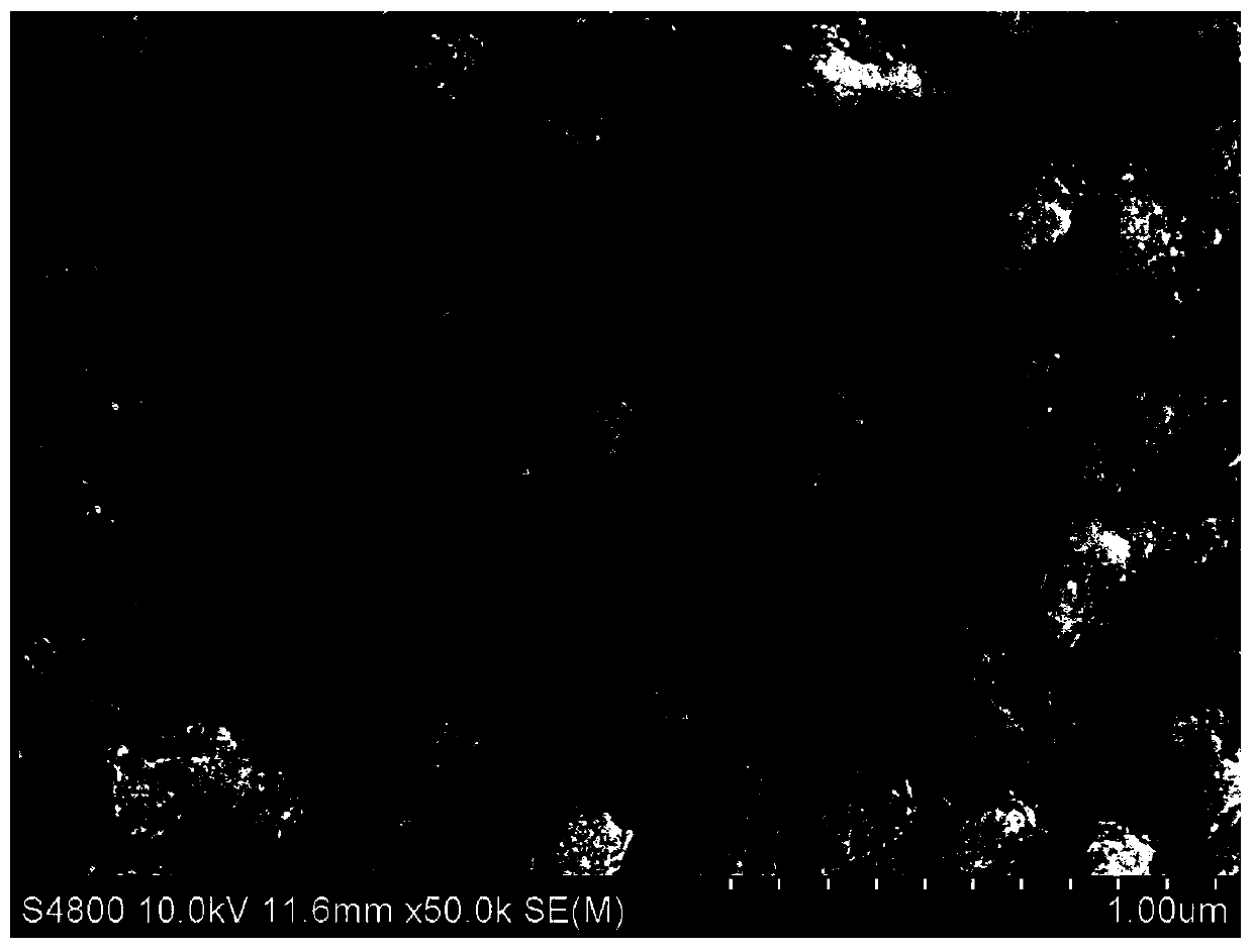 Hill-shaped in-situ nickel-vanadium double-metal hydroxide catalyst as well as preparation method and application thereof