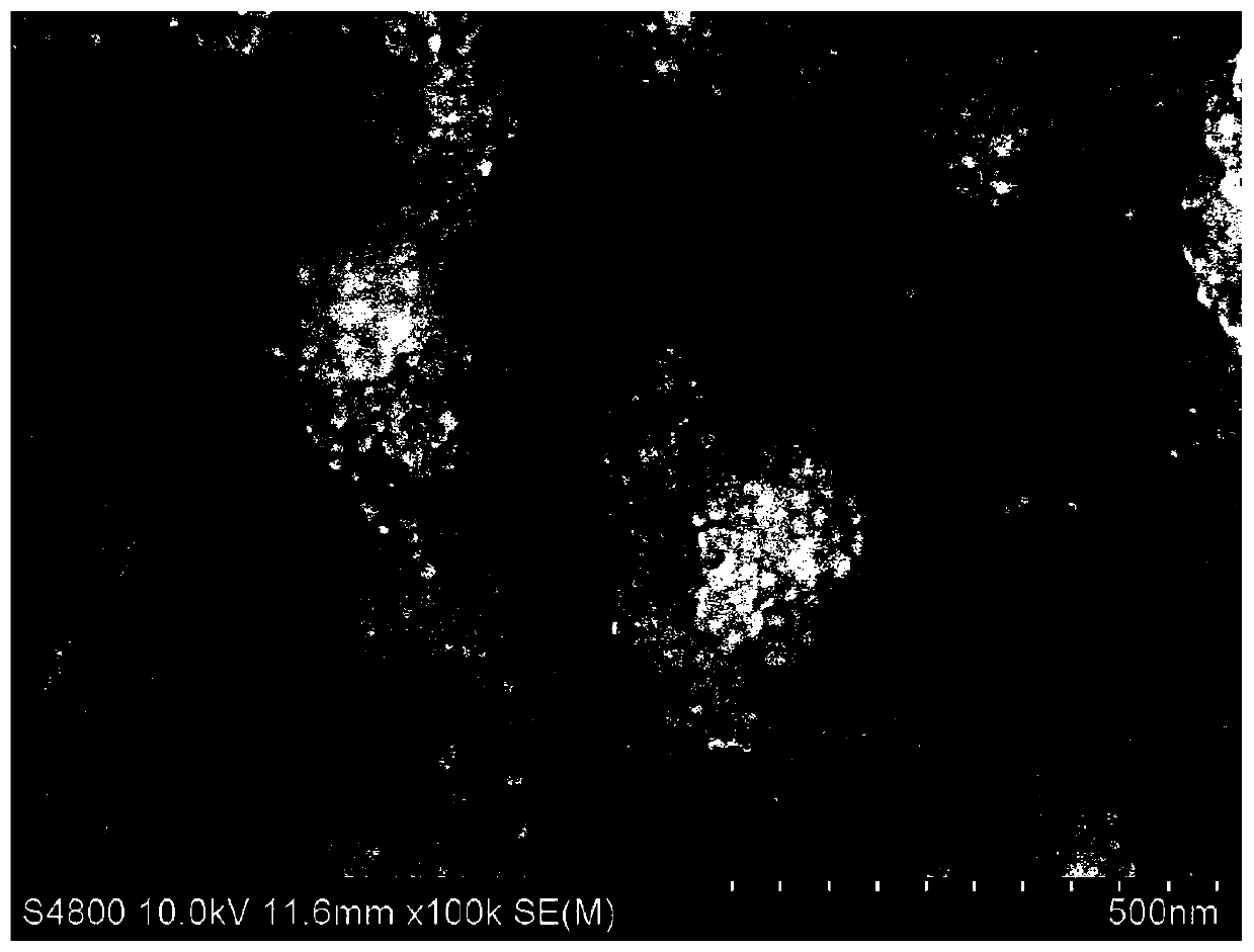 Hill-shaped in-situ nickel-vanadium double-metal hydroxide catalyst as well as preparation method and application thereof