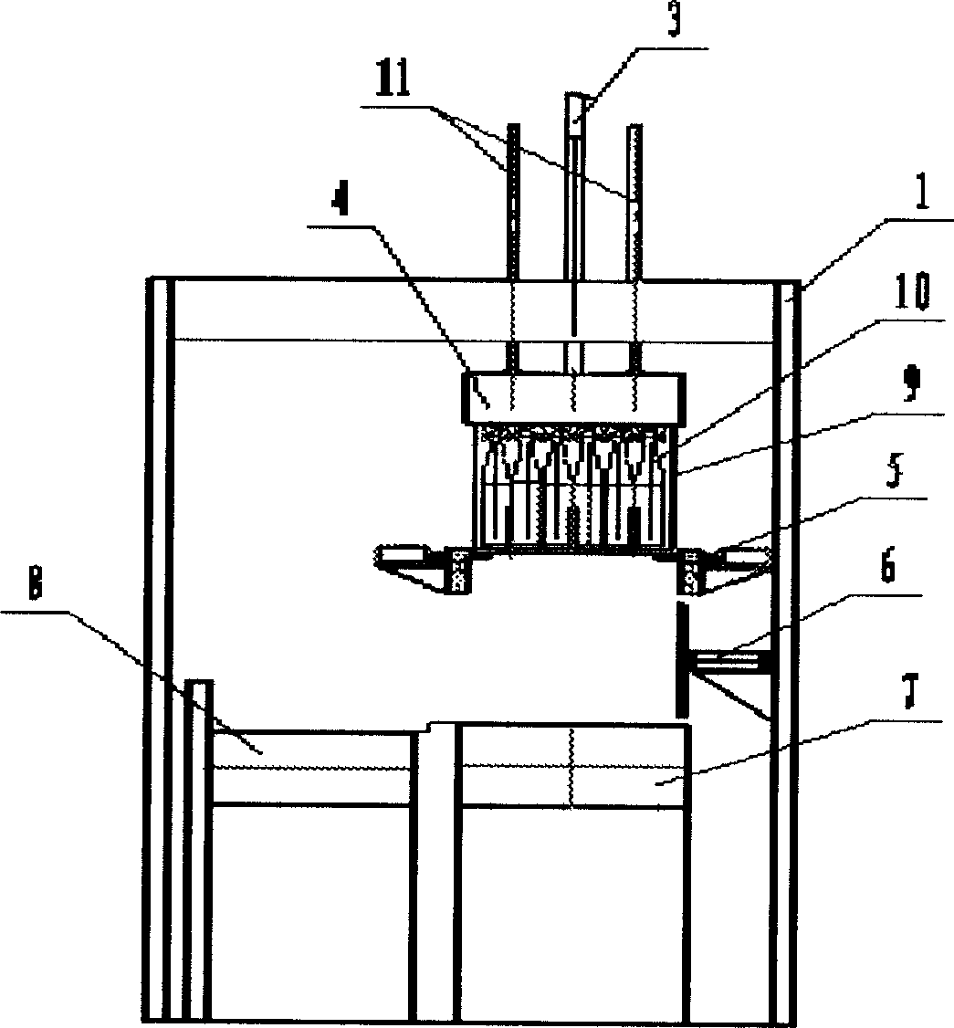 Self-operated method and system for removing group of bottle from container