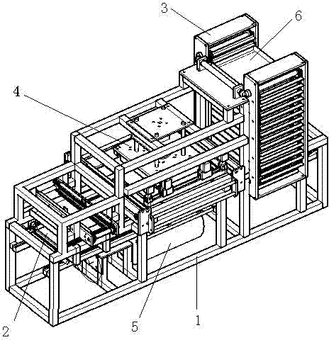 Automatic paper laying device for trays