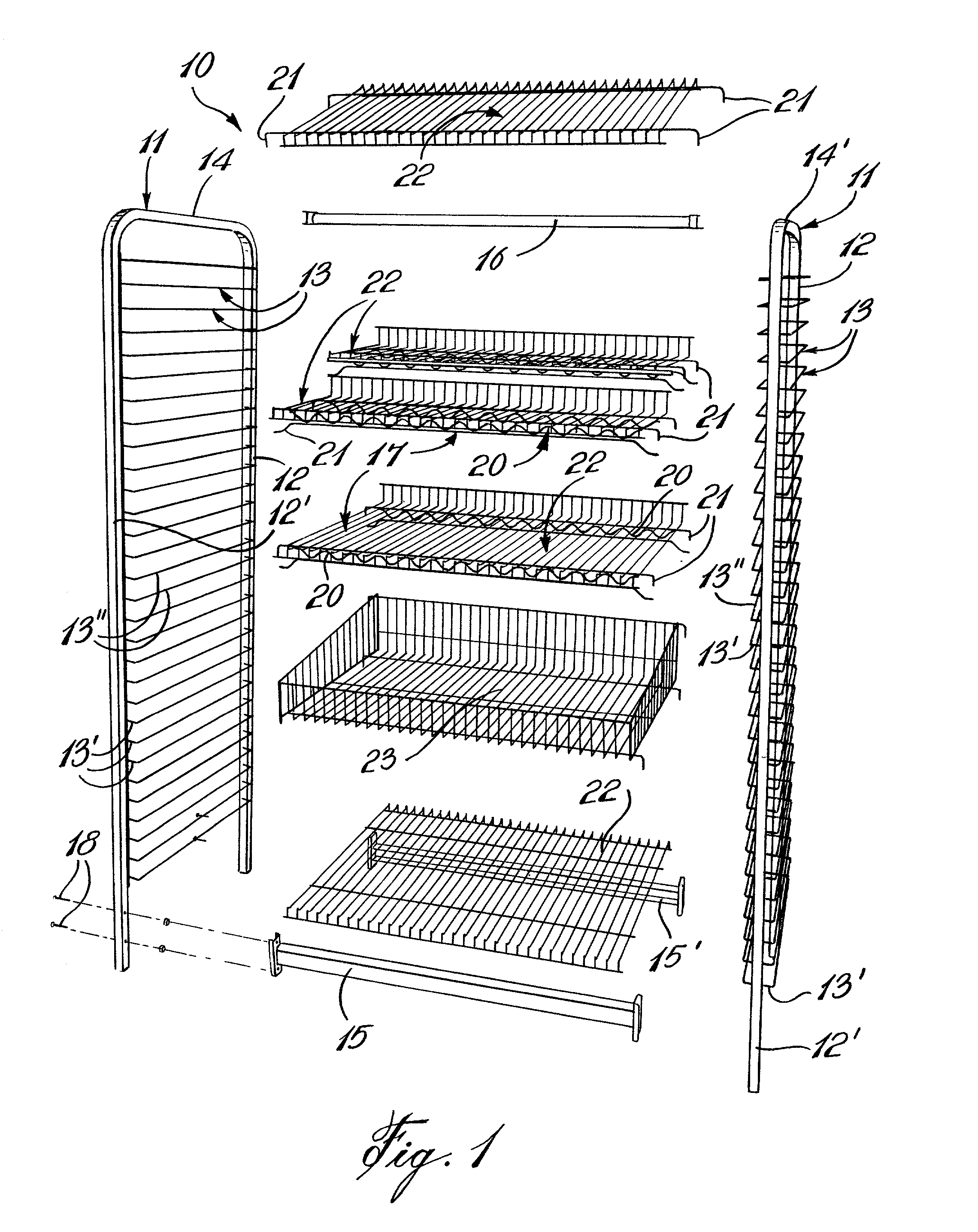 Multi-configurational wire-rod display rack