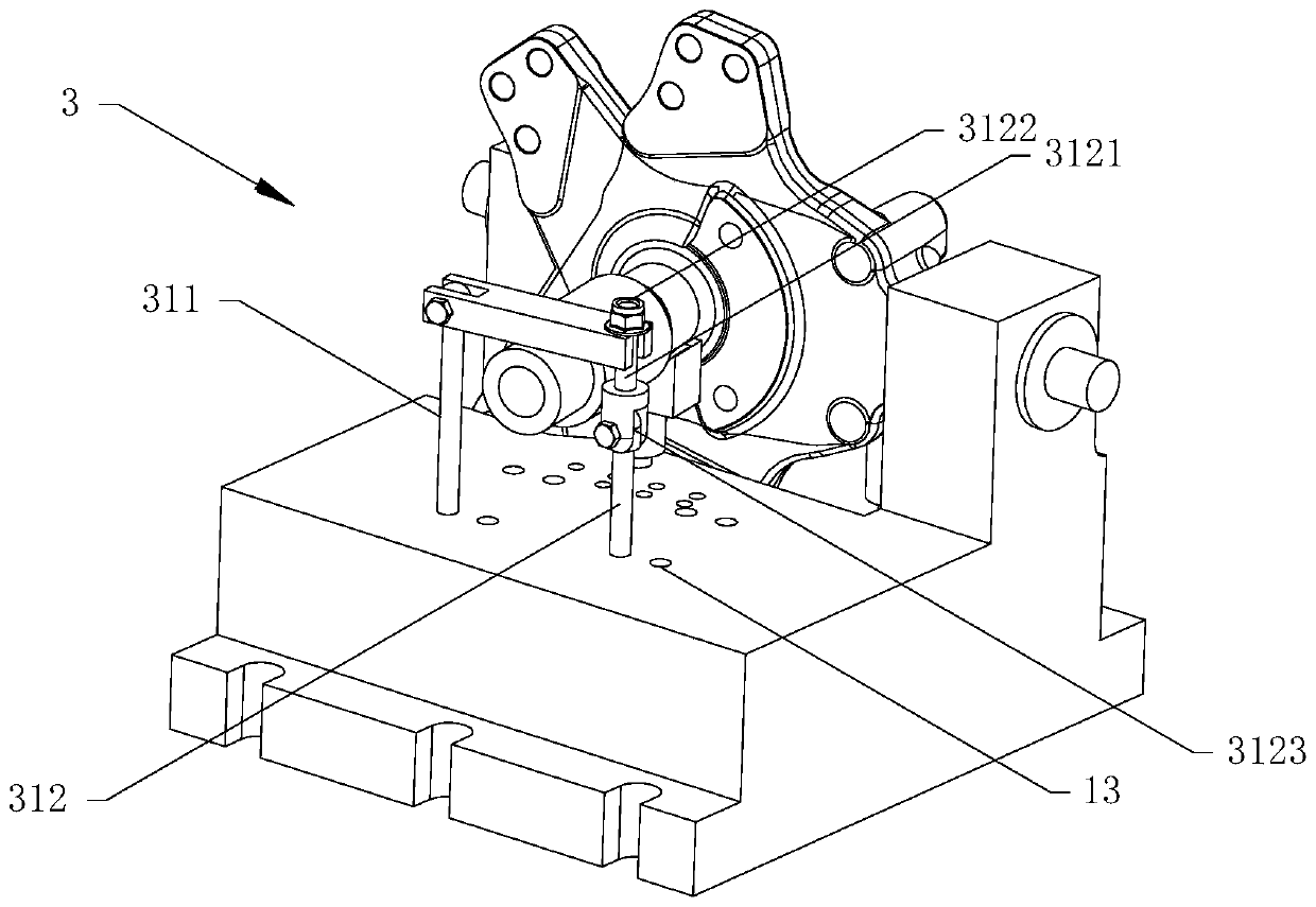 Finish-milling clamp for automobile steering knuckles and application method