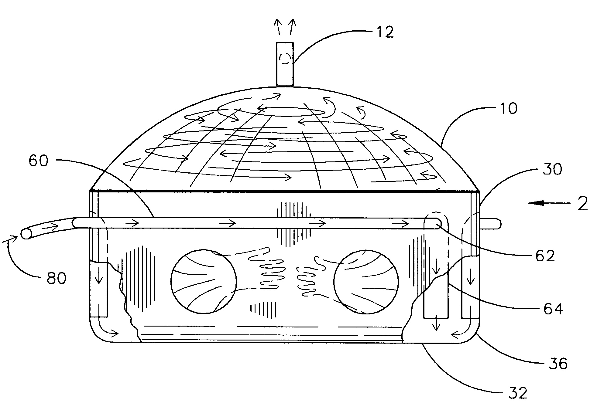 Laminar-vortex welding chamber
