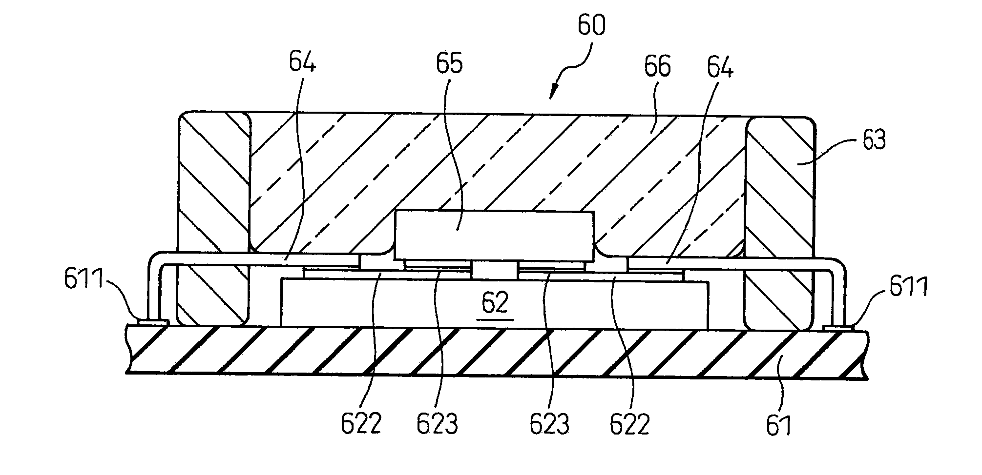Vertical geometry light emitting diode package aggregate and production method of light emitting device using the same