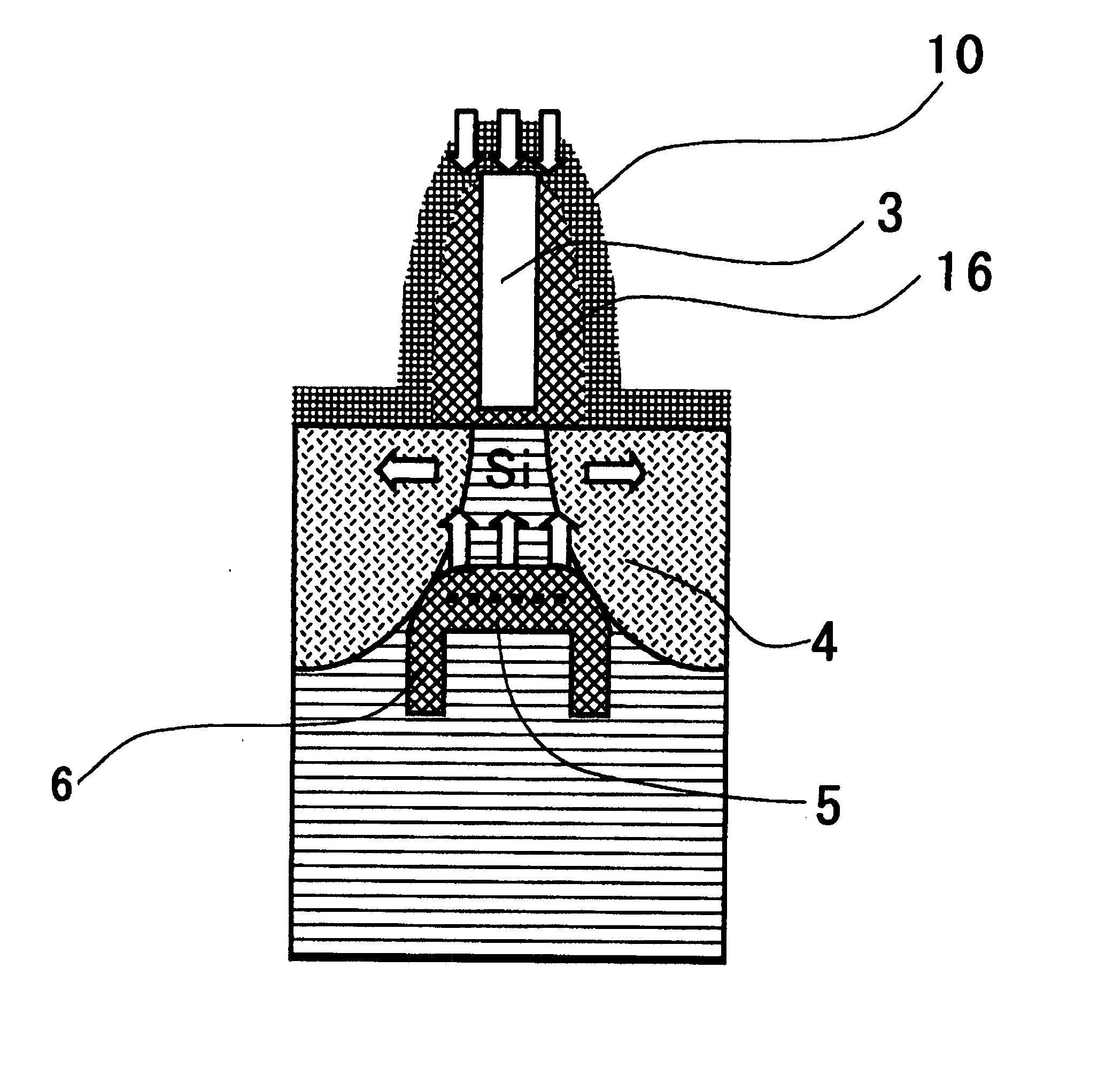 MOS field effect transistor and manufacture method therefor