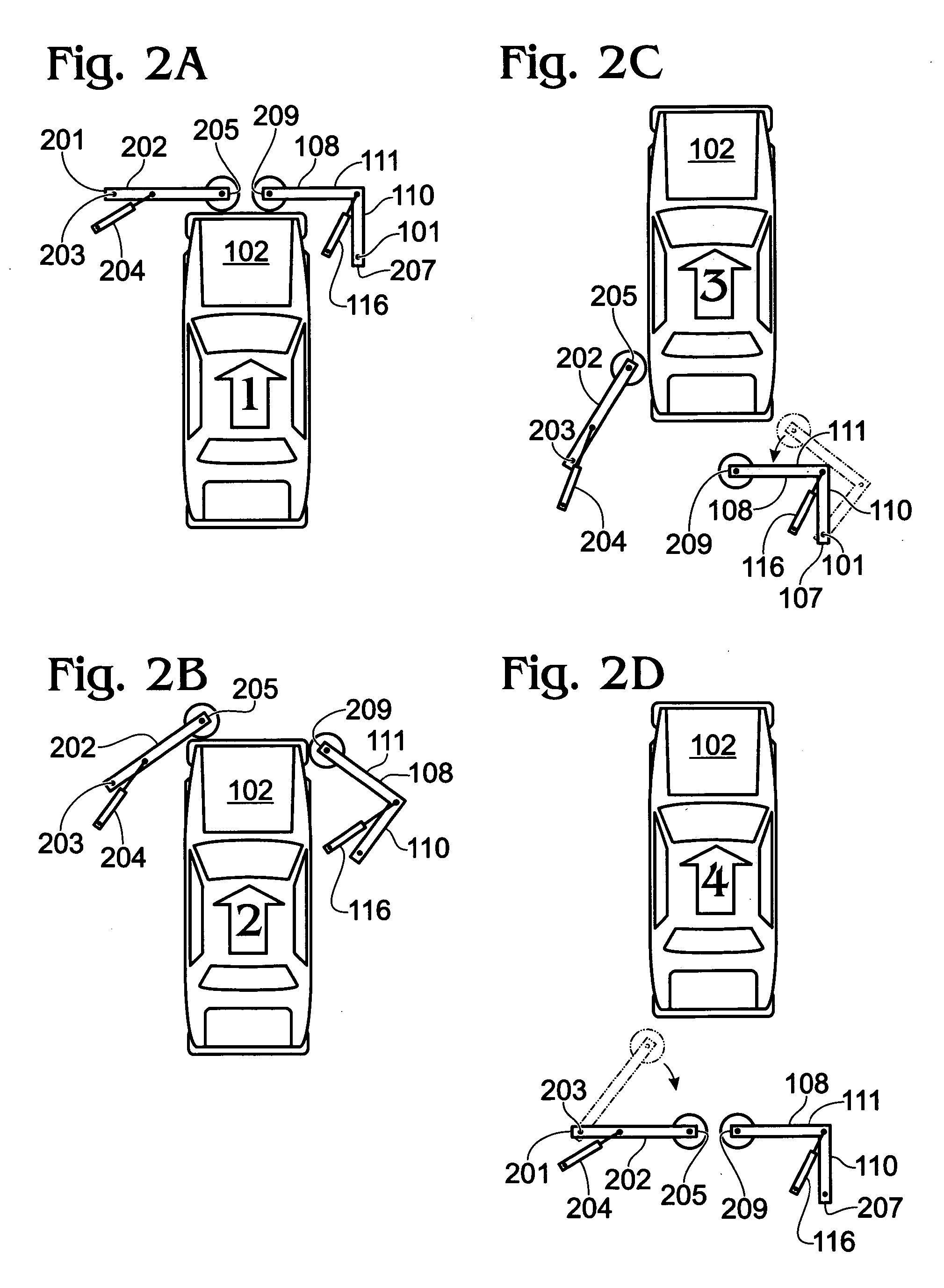 Car washing arm