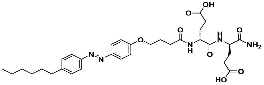 Lipopeptide molecule surfactant containing azobenzene photosensitive group, and synthetic method thereof