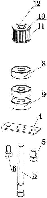 Belt wheel for conveying belt tensioning