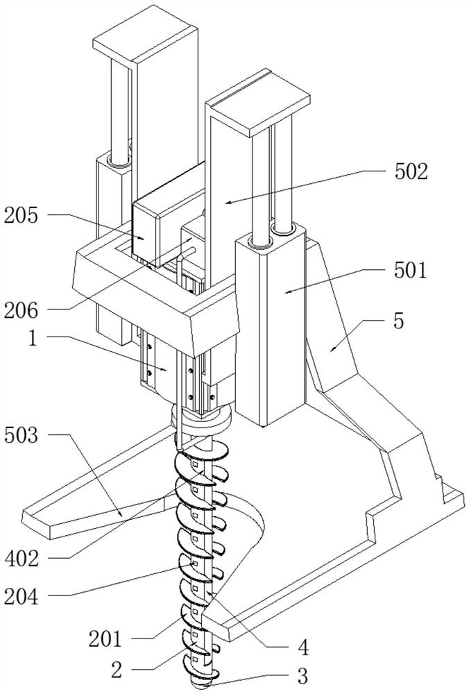 Deep soil sampling device for base detection