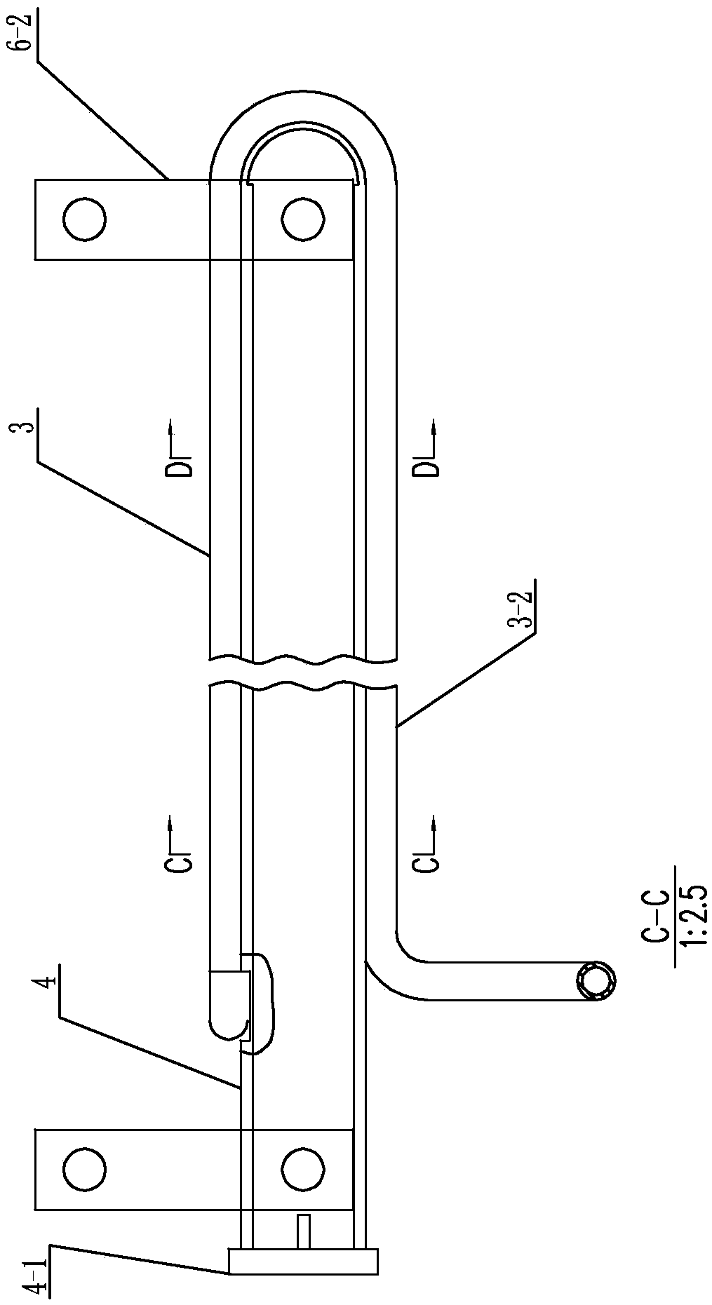 Suspension tube structure for tube screen of boiler heating surface