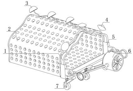 Bottom trawl device for shallow sea fishing