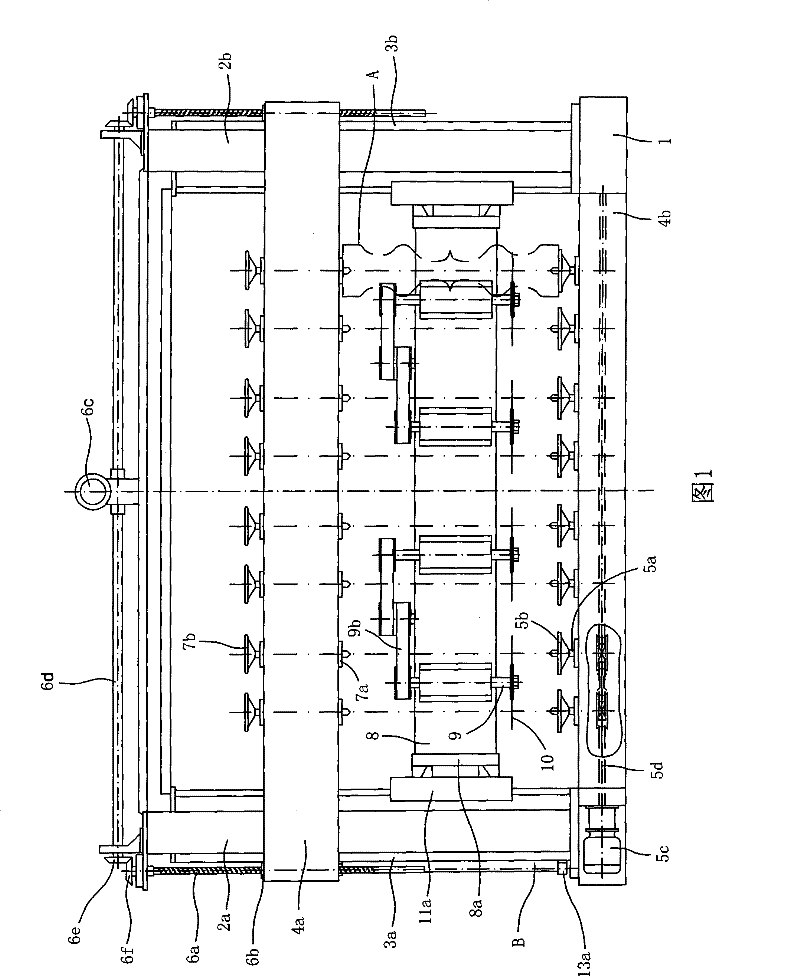 Multiheaded cylinder type stone profiling machine