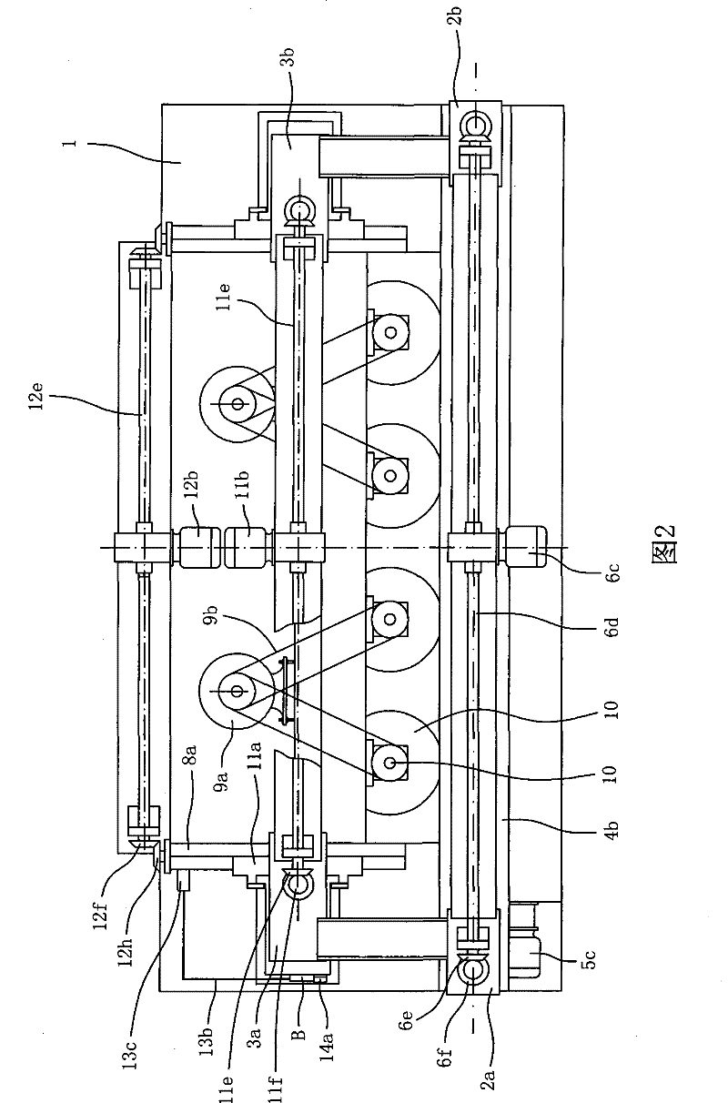 Multiheaded cylinder type stone profiling machine