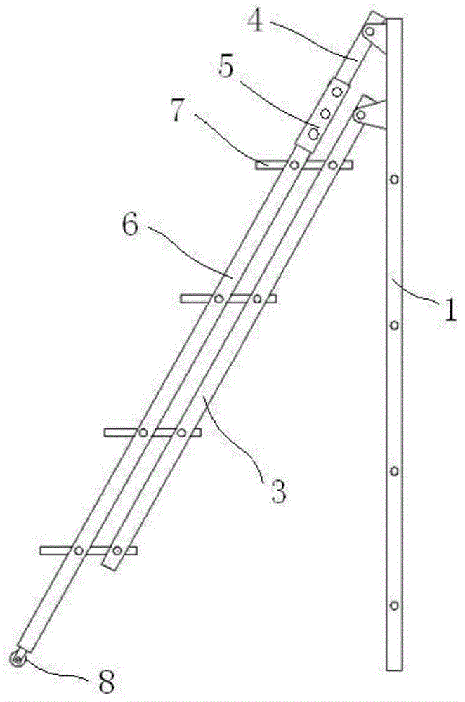 Contraction folding ladder