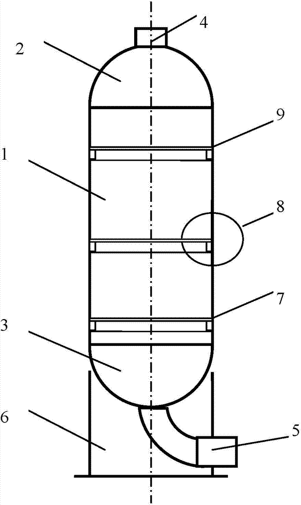Reactor with inner supporting structure