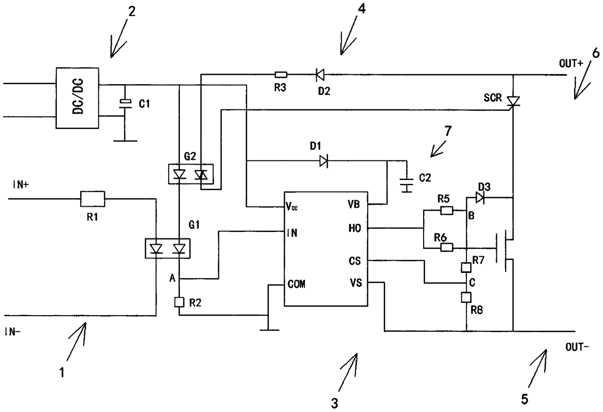 Direct current control circuit