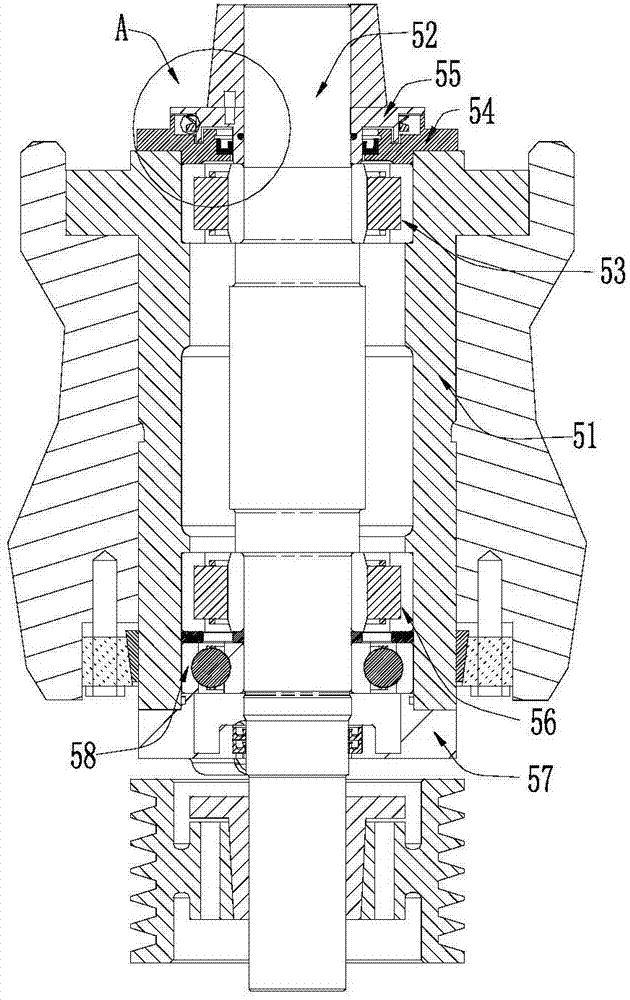 Main shaft group on vertical shaft impact type crusher