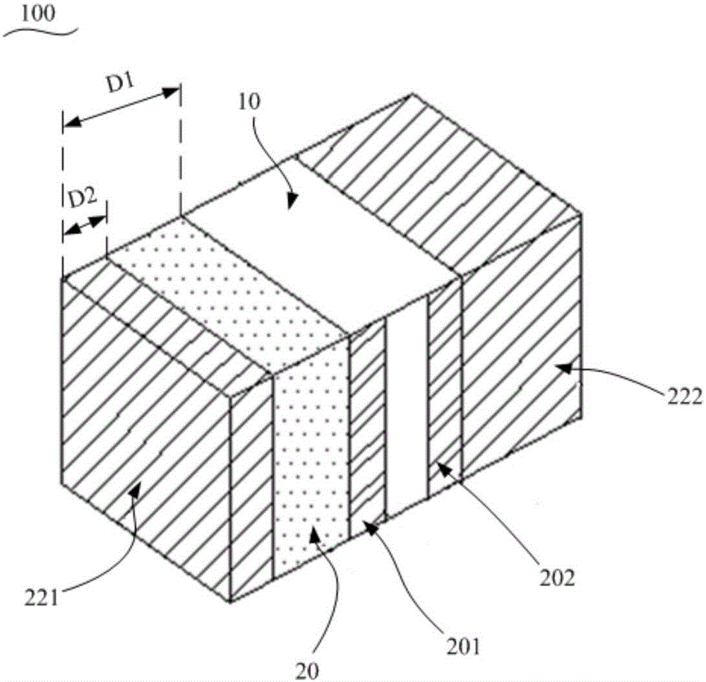 Composite electronic component and preparation method thereof