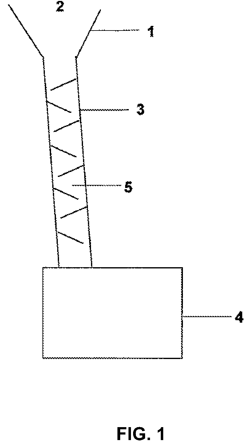 Process for separating one or more solids from water miscible fluids and an apparatus therefor