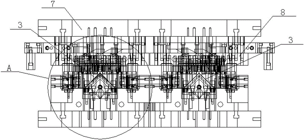 Punching die quick pulling type die capable of selecting or not selecting to conduct trimming