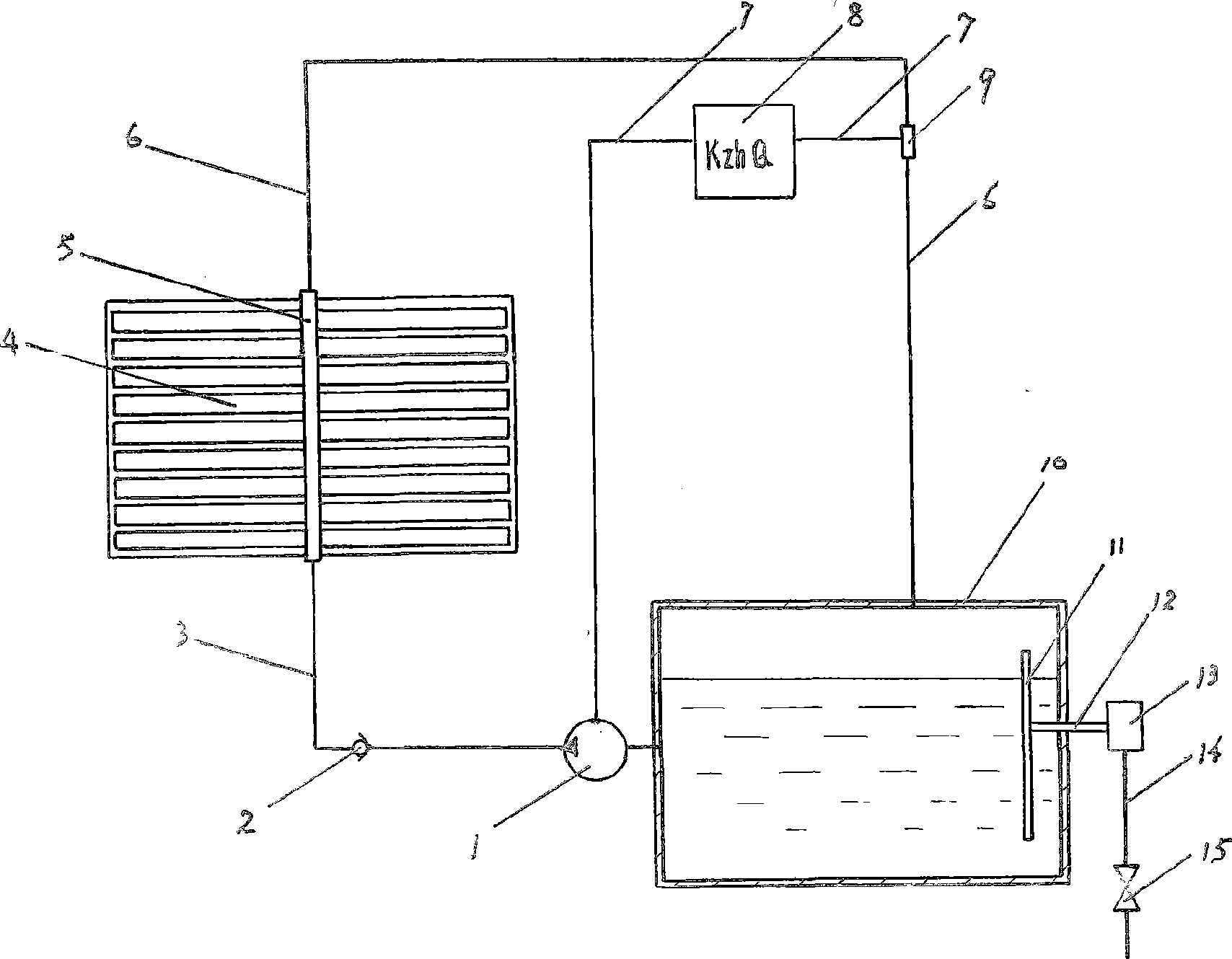 Solar water heating system with leakage proof function