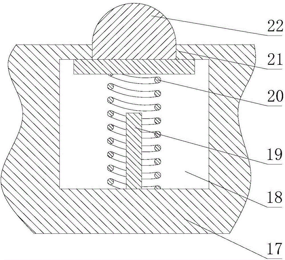 Welding burr scraping structure