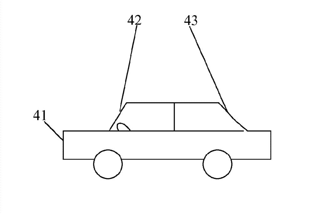 Antenna arrangement for vehicles for transmitting and receiving