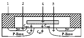 A method for testing the interface state of a three-port silicon carbide-based power device