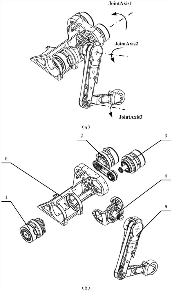 High-dynamic quadruped robot based on all-joint driving coaxial leg structure module