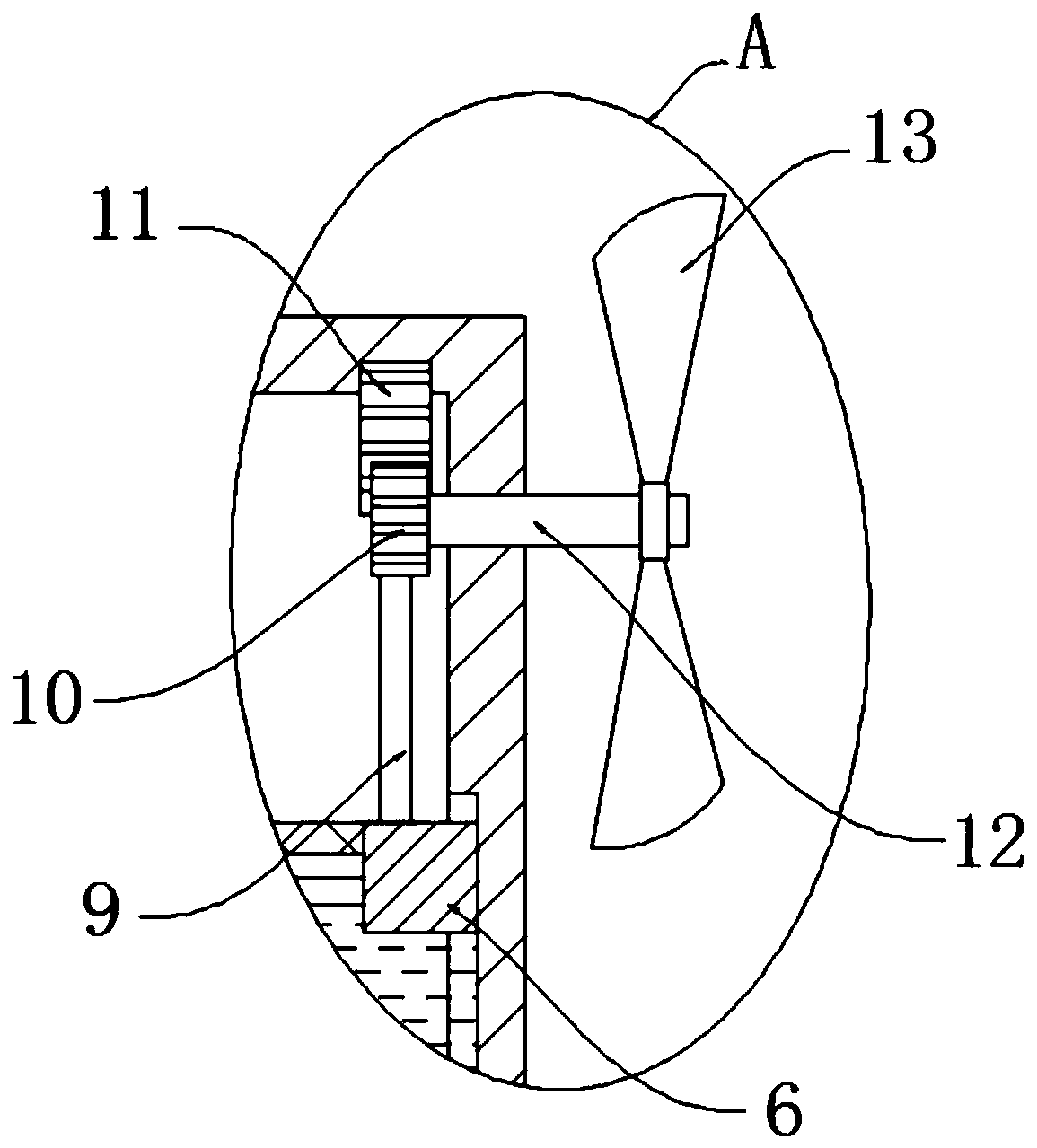 Dustproof ventilation device for tunnel construction