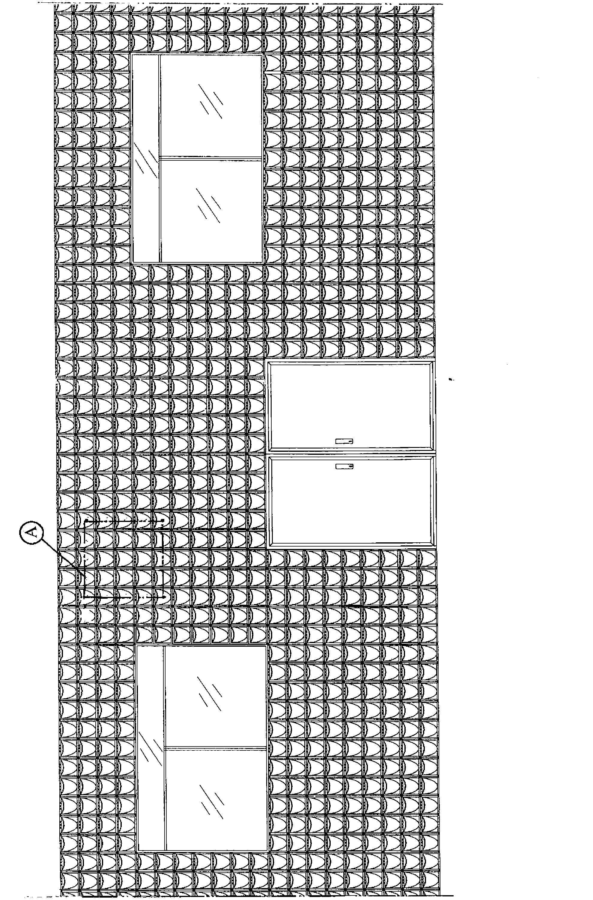 Combined cultivation device of greening plant three-dimensional vegetation