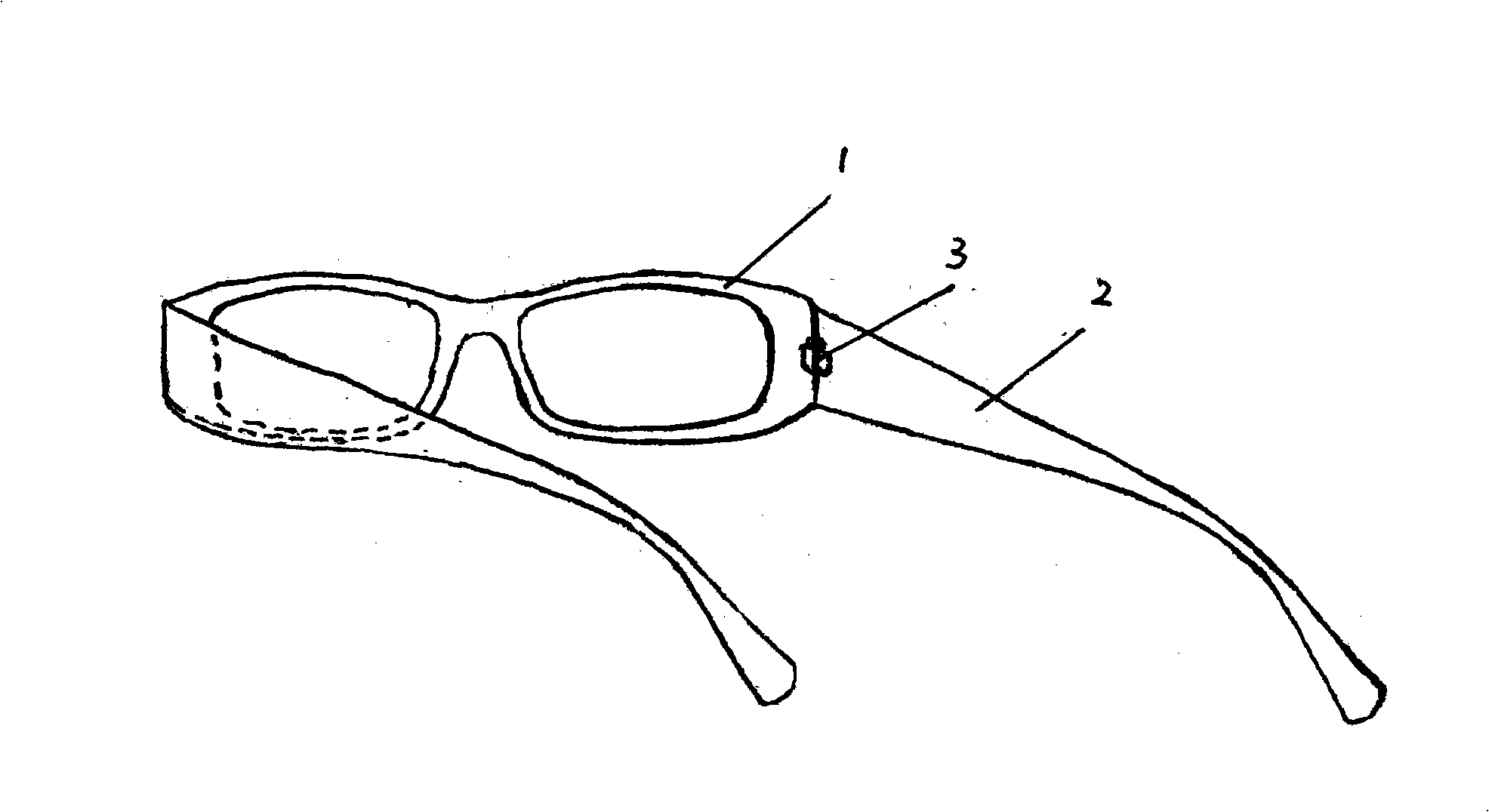Preparation method of memory sheet glasses frame
