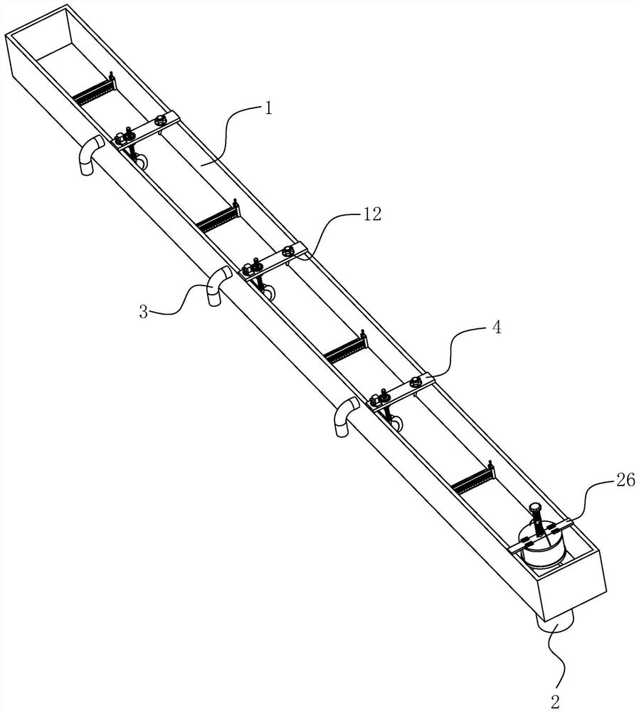 Gutter structure of hyperboloid metal roof