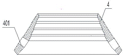 Super wear-resistant antiwear fixed sleeve of sand-making rolling-compaction port of conical sand-making machine and forming method thereof